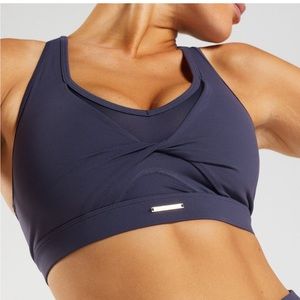 Gymshark Whitney Simmons Sports Bra small navy